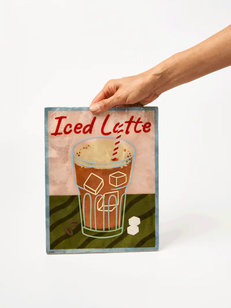 BARISTA WALL ART ICED LATTE - Image 4