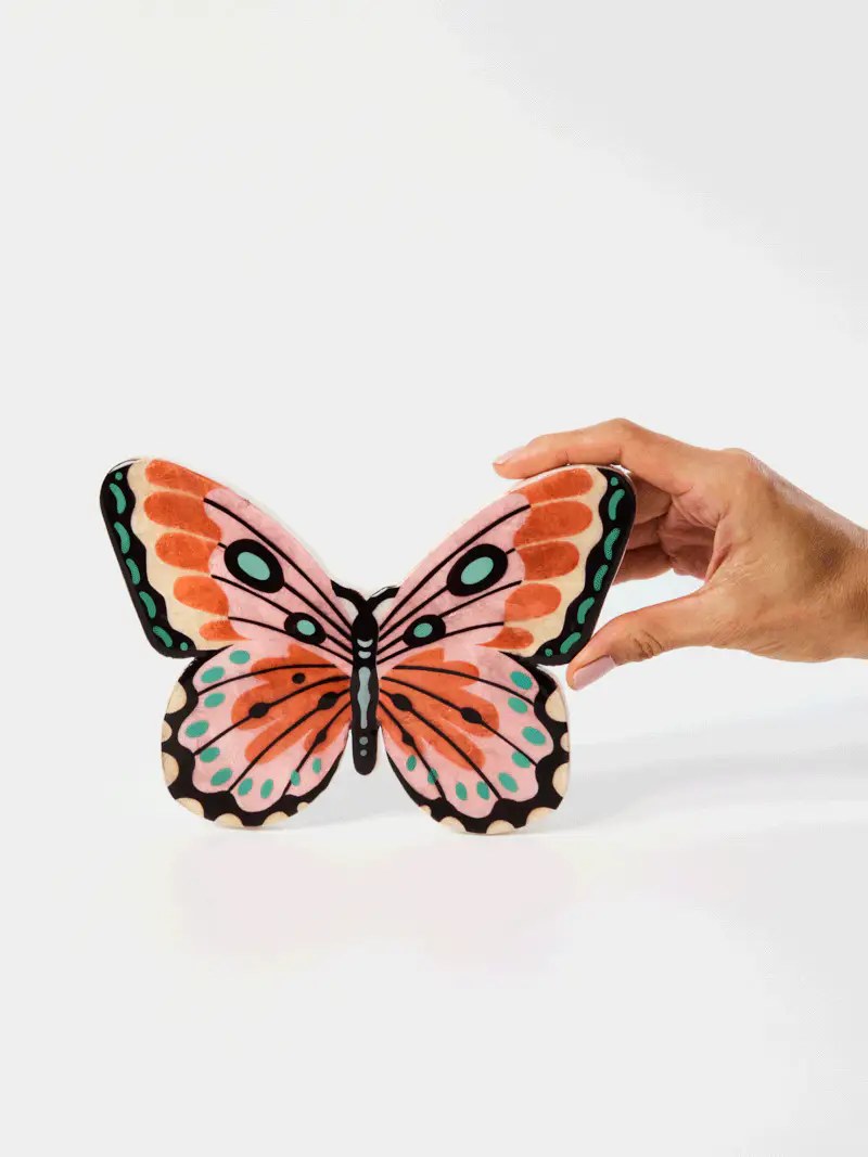 CANOPY BUTTERFLY PINK WALL ART - Image 3