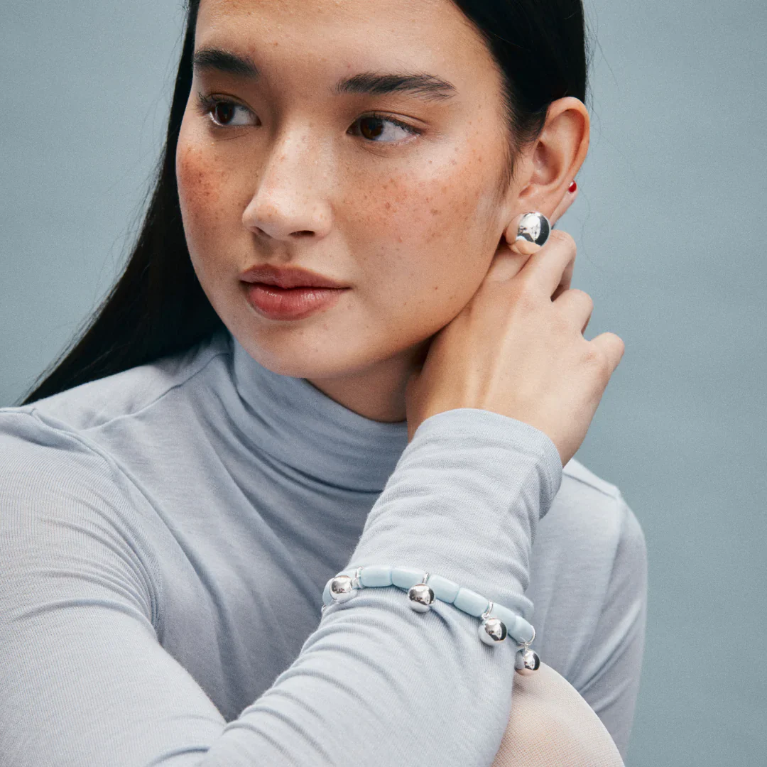 Dome Studs - Silver - Image 4