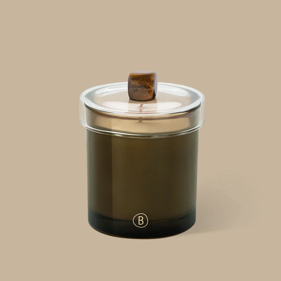 Glass Candle Lid - Tiger Eye - Image 2