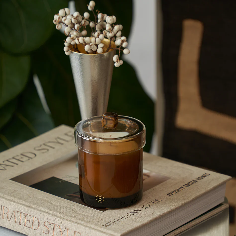 Glass Candle Lid - Tiger Eye - Image 3