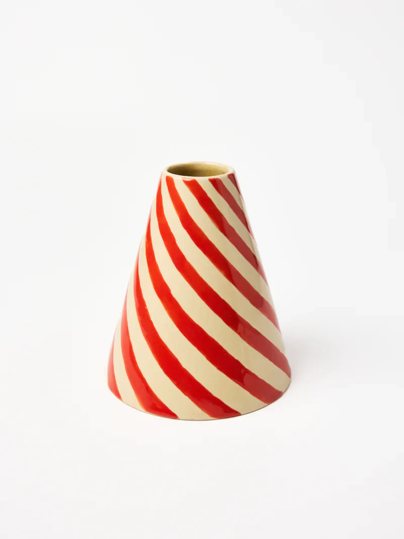 JESTER VASE RASPBERRY SWIRL