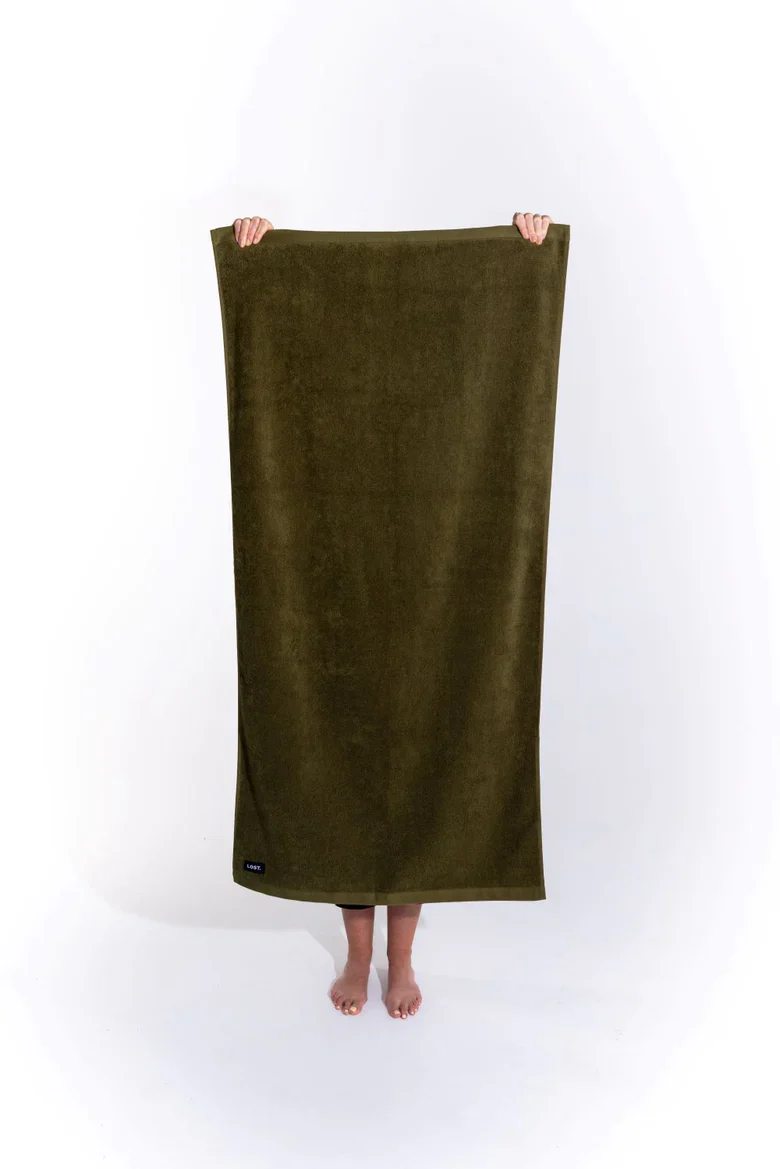 KHAKI BATH TOWEL - Image 4