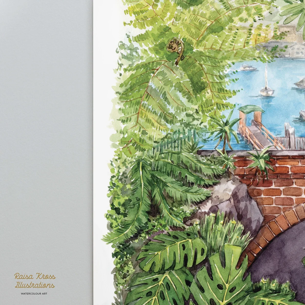 Lavender Bay Stairs - A4 Fine Art Print by Raisa Kross - Image 3